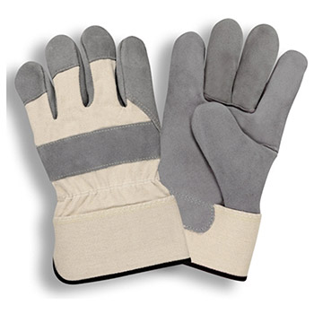 Cordova 7500A Premium Split Leather Glove, Double Chrome Tanned, Gunn Pattern, Premium White Canvas Back - Dozen