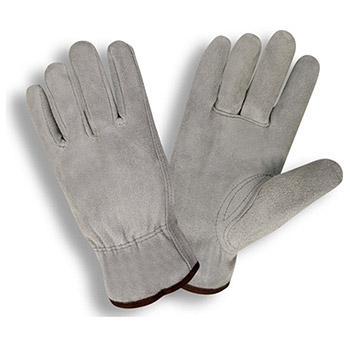 Cordova 7800 Select Leather Drivers Glove, Gray Split Cowhide, Slip-On Style Cuff, Keystone Thumb Construction - Dozen