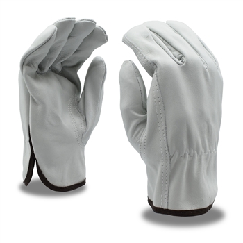 Cordova 8210 Tagged Standard Grain Cowhide Driver, Unlined Leather Glove, Shirred Elastic Back, Keystone Thumb, Per Dozen