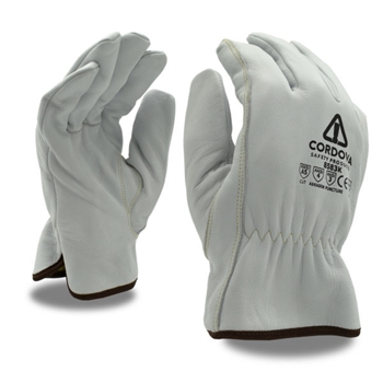 Cordova COR-8583K Premium Grain Goatskin Driver Glove, Cut Resistant, Aramid/Glass/ Steel Fiber Fabric Lining, Keystone Thumb, Per Dz