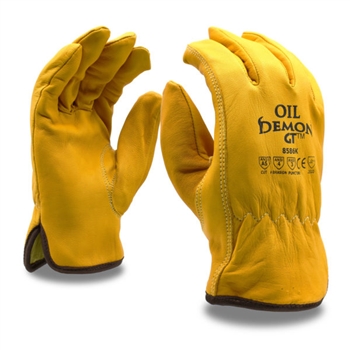 Cordova 8586K Oil Demon GT Goatskin Glove, Oil Resistant Leather, Cut & Sewn Kevlar/Fiberglass Lining - Dozen