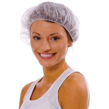 Cordova 26in White Bouffant Cap BC26W