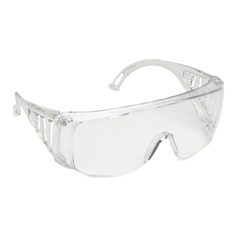 Cordova EC10SH Slammer Clear Safety Glasses, Clear Coated Lens, Vented Clear Frames, Per Dz