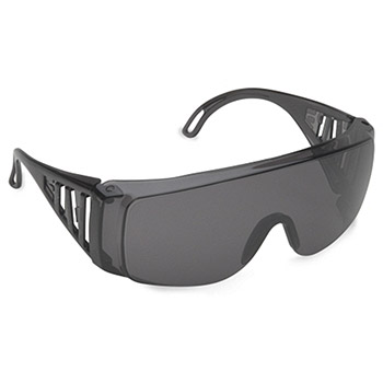 Cordova EC20S Slammer Gray Safety Glasses, Gray Lens, Vented Gray Frame, Integrated Nose Piece, Per Dz