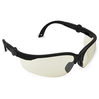 Cordova EFB50S Akita Black Safety Glasses, Indoor/Outdoor Lens, 5 Position Rachet Temple, Per Dz