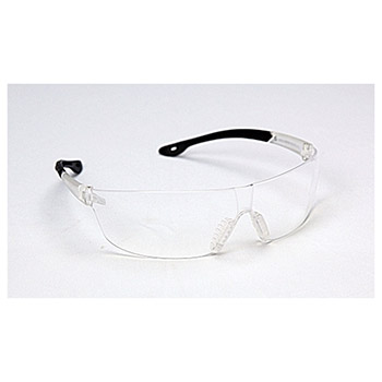 Cordova EGF10S Jackal Clear Safety Glasses, Clear Frosted Frame, Clear Nose Piece, Soft Gel Nose Piece, Per Dz