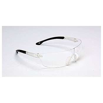 Cordova EGF10ST Jackal Clear Safety Glasses, Clear Frosted Frame, Clear Nose Piece, Soft Gel Nose Piece, Per Dz