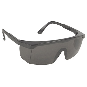 Cordova EJB20S Retriever Black Safety Glasses, Gray Lens, Black Frame, Integrated Side Shields, Per Dz
