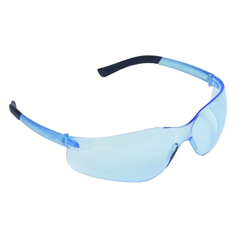 Cordova EL15ST Dane Blue Safety Glasses, Light Blue Anti-Fog Lens, Rubber Temples, Frosted Blue Frame