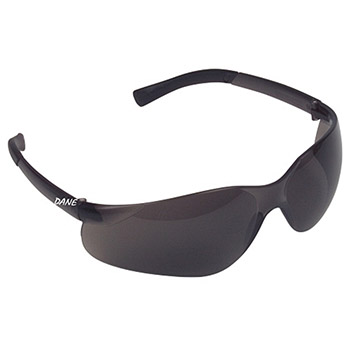 Cordova EL20S Dane Gray Safety Glasses, Frosted Gray Frame, Rubber Temples, Gray Lens - Per Dozen