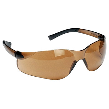 Cordova EL25S Dane Brown Safety Glasses, Frosted Brown Frame, Brown Lens, Rubber Temples, Per Dz