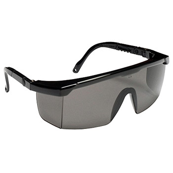Cordova EMB20S Retreiver II Safety Glasses, Gray Lens, Black Nylon Frame, Integrated Side Shields, Per Dz