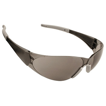 Cordova ENB20S Doberman Black Safety Glasses, Gray Lens, Gray Gel Nose Piece, Gray Gel Temple Sleeves, Per Dz