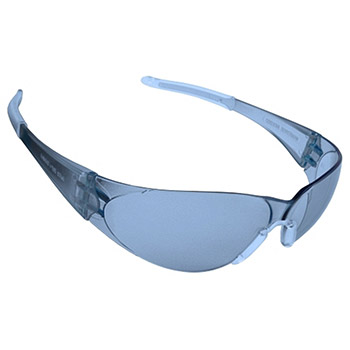 Cordova ENF15S Doberman Blue Safety Glasses, Frosted Blue Frame, Light Blue Lens, Clear Gel Nose Piece - Per Dz