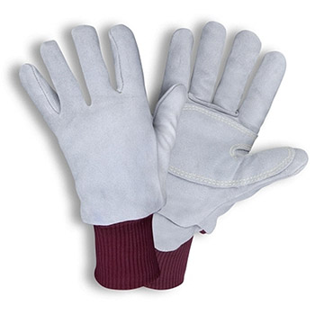 Cordova FB900 Freezebeater Side Split Glove, Gray Cowhide, Double Layered Leather Palm, 200Gram Thinsulate Lined - Pair