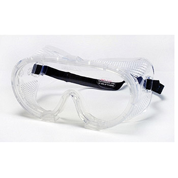 Cordova GD10T Perforated Clear Goggles, Clear Polycarbonate Anti-Fog Lens, Clear Nylon Frame, Elastic Strap