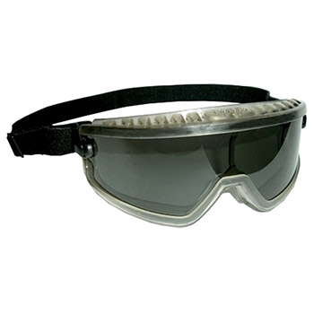 Cordova GDS20 Gray Dust/Splash Goggles, Black Nylon Frame, Gray Polycarbonate Lens, Meets ANSI Z87.1+ Standards