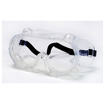 Cordova GI10 Chemical Splash Goggles, Clear Polycarbonate Lens, Elastic Strap, Indirect Ventilation