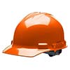 Cordova Faceshields Duo Orange Cap Style Helmet: 4 Point Ratchet H24R3
