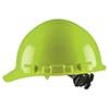 Cordova Faceshields Duo Hi Viz Green Cap Style Helmet: 4 Point H24R6