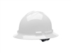 Cordova Faceshields Duo White Full Brim Style Helmet: 6 Point H36R1