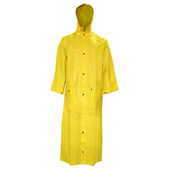 Cordova R8622FRC Defiance FR 2pc Rain Jacket, Yellow .28mm PVC/Nylon/PVC Fabric, Flame Resistant (ASTM D6413) - Each