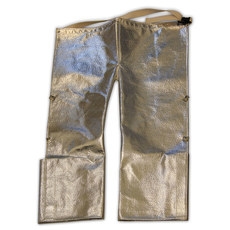 Chicago Protective Apparel 778-ACK CPA FR Flame Retardant Clothing - 19 Oz Aluminized Carbon Kevlar & Step-In Chaps