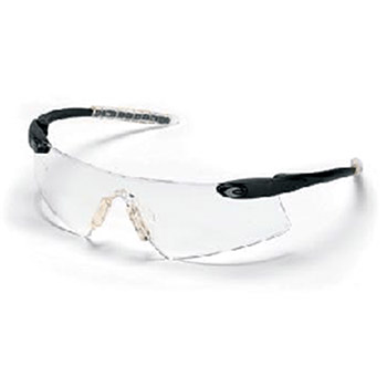 Crews DS110 Desperado Safety Glasses With Black Frame And Clear Polycarbonate Duramass Anti-Scratch Lens