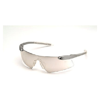 Crews DS149 Desperado Safety Glasses With Silver Frame And Clear Polycarbonate Duramass Anti-Scratch Indoor/Outdoor