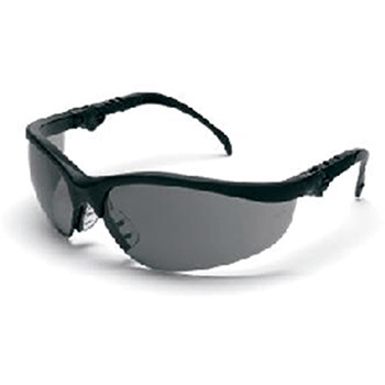 Crews KD312AF Klondike Plus Safety Glasses With Black Frame And Gray Polycarbonate Duramass AF4 Anti-Scratch Anti-Fog