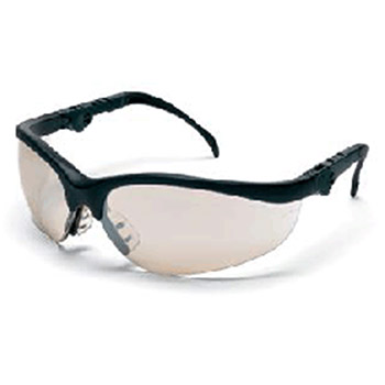 Crews KD319 Klondike Plus Safety Glasses With Black Frame And Clear Polycarbonate Duramass Anti-Scratch Indoor/Outdo