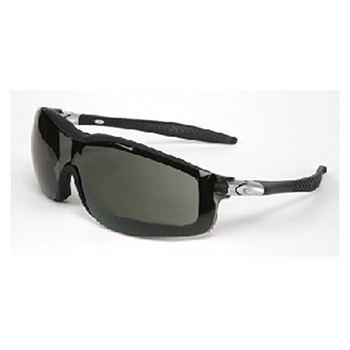 Crews RT112AF Rattler Safety Glasses With Black Frame And Gray Duramass Anti-Scratch Anti-Fog Lens