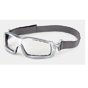 Crews RT120AF Rattler Safety Glasses/Goggles With Silver Frame Clear Duramass Anti-Fog Lens Interchangeable Ratchet