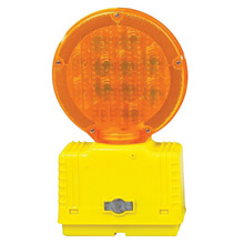 Cortina Safety Products CTM03-10-3WAYDC Group Amber D-Cell Barricade Light With Photocell And 3-Way Switch