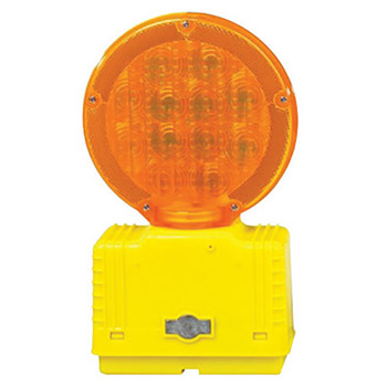 Cortina Safety Products CTM03-10-3WAYDC Group Amber D-Cell Barricade Light With Photocell And 3-Way Switch