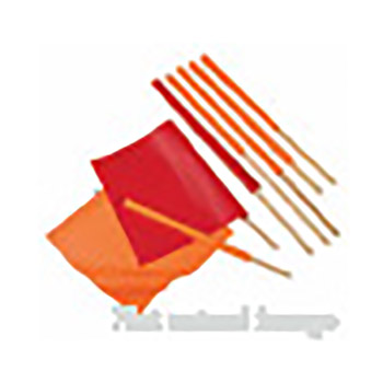 Cortina Safety Products CTM03-229-3418 Group 24" Orange Vinyl Warning Flag With 36" Wood Dowel Handle