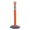 Cortina Safety Products CTM03-734 45" Orange Polyethylene Easy Grab Flared Delineator Post With -2- 3" Hi-Intensity Stripes, Base Sold Separately