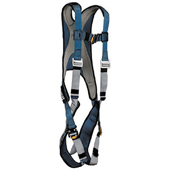 DBI/SALA 1107976 Medium Blue/Silver Exofit Vest Style Harness With Back D-Ring And Quick Connect Buckles