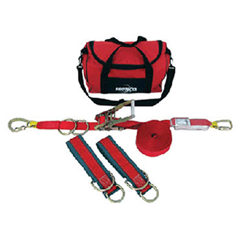 DBI/SALA 1200101 60' PRO-Line Temporary Horizontal Lifeline System With Two 6' Tie-Off Adaptors And Carry Bag