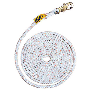DBI/SALA 1202754 5/8" X 30' Polyester/Polypropylene Rope Lifeline WIth Self Locking Snap Hook At One End