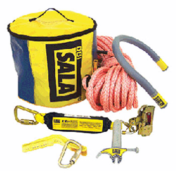 DBI/SALA 2104810 Saflok Steel Structure Fall Arrest System (Includes 8" Anchor Tube 5/8" X 80' Rope Tool Carabiner