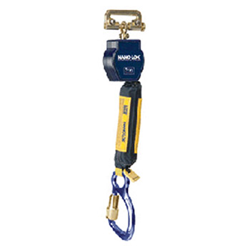 DBI/SALA 3101225 Nano-Lok Single Leg Self Retracting Lifeline With Quick Connector Anchorage Connection And Aluminum