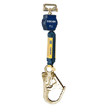 DBI/SALA 3101229 Nano-Lok Single Leg Self Retracting Lifeline With Quick Connector Anchorage Connection And Steel