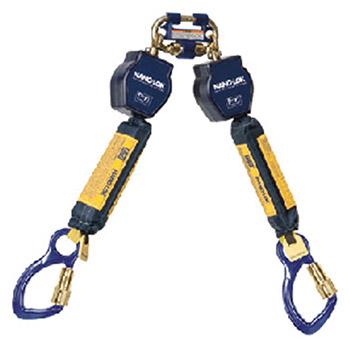 DBI/SALA 3101275 Nano-Lok Twin Leg Self Retracting Lifeline With Quick Connector Anchorage Connection And Two Aluminum