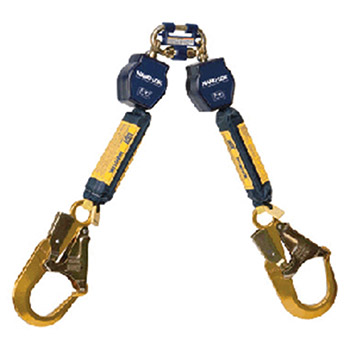 DBI/SALA 3101277 Nano-Lok Twin Leg Self Retracting Lifeline With Quick Connector Anchorage Connection And Two Aluminum