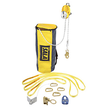DBi/SALA 100' Rollgliss R500 Rescue And Escape Decender Device With 3 Anchor Slings 4 Carabiners Pully Edge