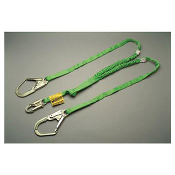 Miller Honeywell Lanyard 6 Green Two Leg Manyard HP Shock Absorbing 231TWRS6FTGN