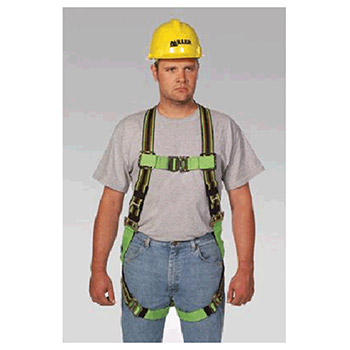 Miller E650DQCUBL by Honeywell Universal Blue Polyester And Dacron DuraFlex Ultra Full Body Harness With Sliding Back D-Ring Quick Coating
