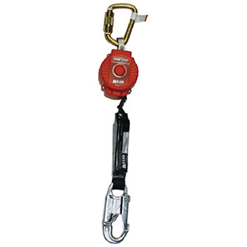 Miller MFL16FT by Honeywell TurboLite Personal Fall Limiter With Steel Twist-Lock Carabiner Unit Connector And Locking Snap Hook En