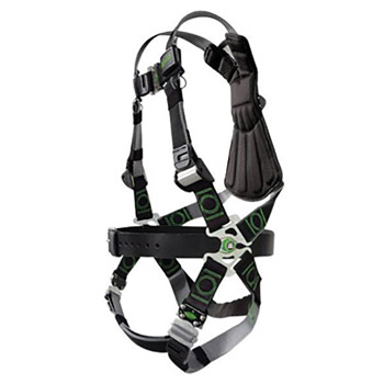 Miller By Honeywell DFPRDTQCUBK Universal DualTech Revolution Full Body Style Harness With Back D-Ring, Quick Connect Chest And Leg Strap Buckle And Sub-Pelvic Strap